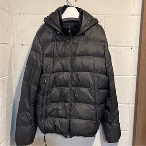 Michael Kors hooded down puffer jacket Smokey gray size XL